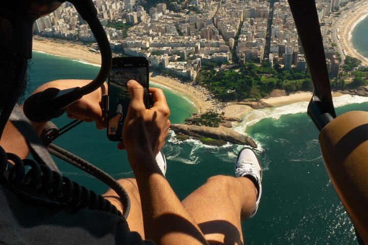 Vista de Ipanema y Arpoador desde el helicóptero